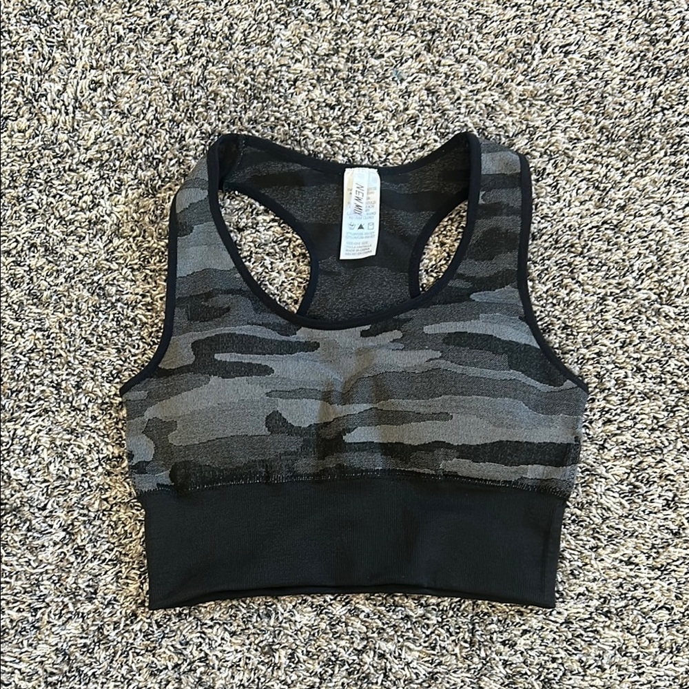 Camo Print Sports Bra